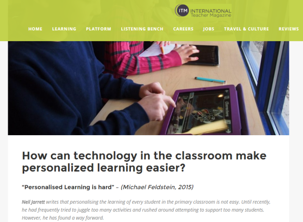 Article for the International Teacher Magazine